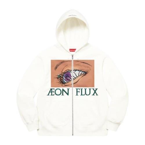 Supreme Begränsad upplaga Aeon Flux huvtröja vit White, Herr