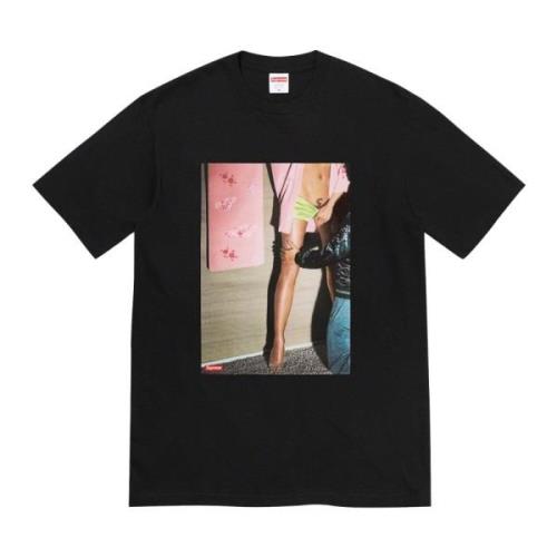 Supreme Svart Klassisk Bomull Grafisk T-shirt Black, Herr