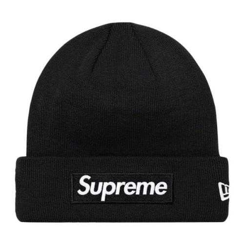 Supreme Begränsad upplaga Box Logo Beanie Svart Black, Unisex