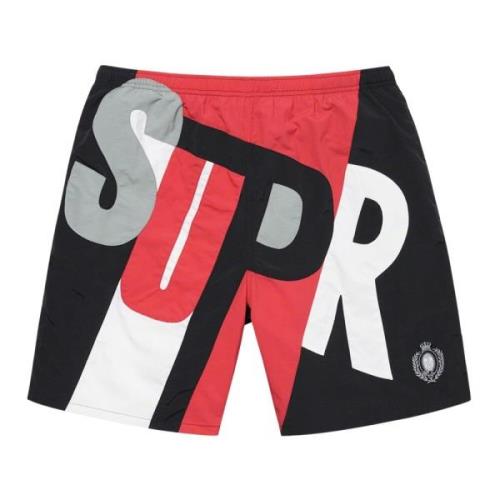 Supreme Begränsad upplaga Big Letter Water Short Svart Multicolor, Her...