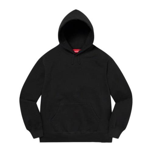 Supreme Begränsad upplaga Satin Appliqué Hoodie Svart Black, Herr