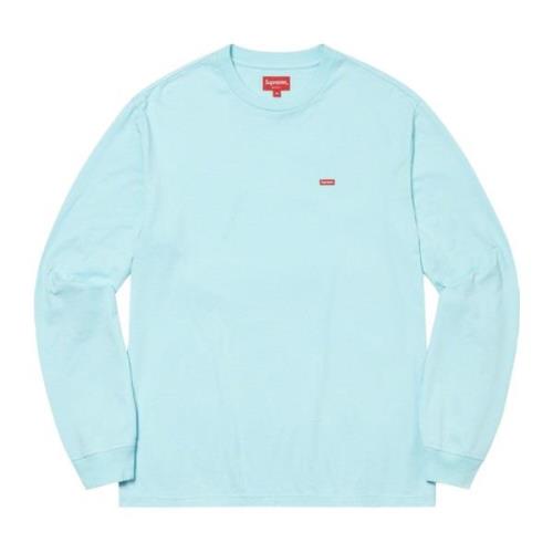 Supreme Begränsad upplaga Cyan Långärmad Tee Blue, Herr