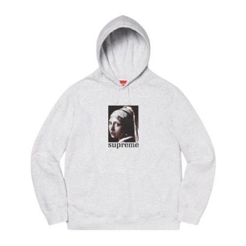 Supreme Begränsad Upplaga Pärlhoodie Ash Grey Gray, Herr