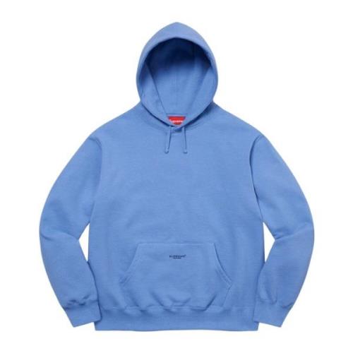 Supreme Begränsad upplaga Micro Logo Hoodie Ljusblå Blue, Herr