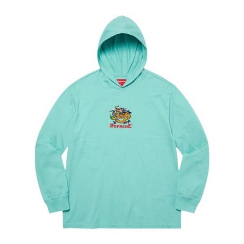 Supreme Drake Hoodie Dusty Aqua Blue, Herr