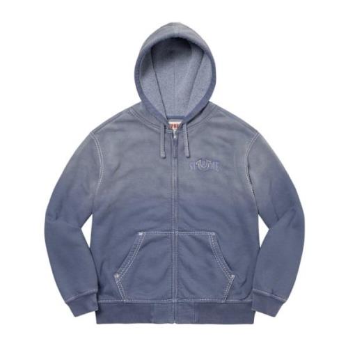 Supreme Begränsad upplaga dragkedja huvtröja Fw22 Blue, Herr