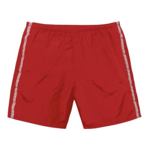 Supreme Röd Tonal Taping Vatten Shorts Begränsad Upplaga Red, Herr