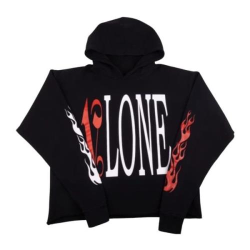 Palm Angels Begränsad Upplaga Street Hoodie Svart/Röd Black, Herr