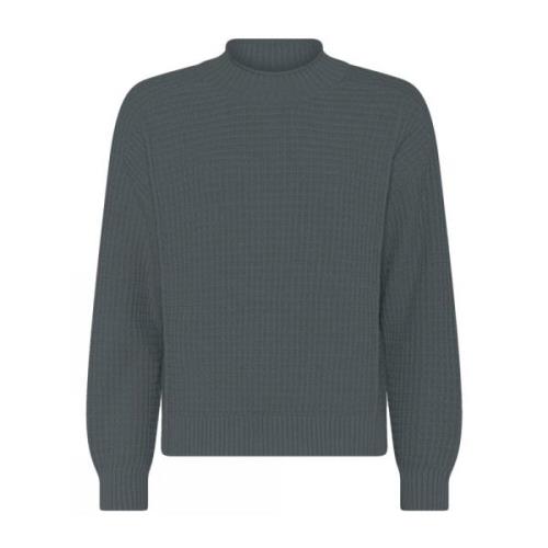 Skovhuus Casual Strukturerad Pullover Blus Grå Gray, Dam