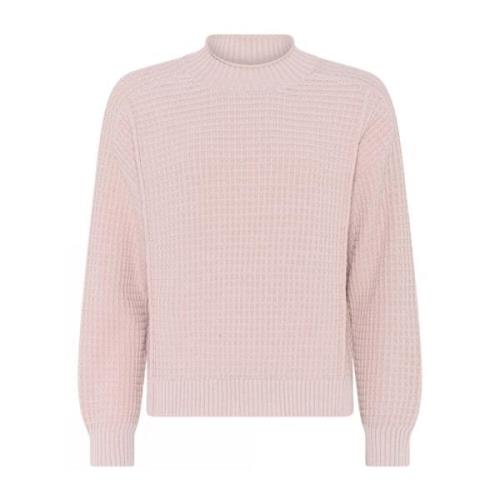 Skovhuus Casual Strukturerad Pullover Blus Ash Rose Pink, Dam