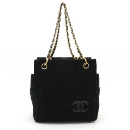 Chanel Vintage Pre-owned Bomull chanel-vskor Black, Dam