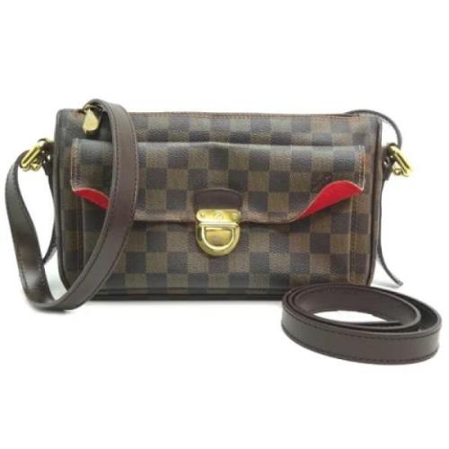 Louis Vuitton Vintage Pre-owned Tyg axelremsvskor Brown, Dam