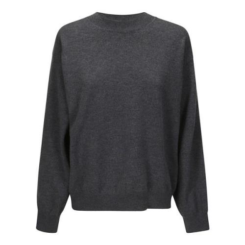 Róhe Crew-neck Sweater med Öppna Armhål Gray, Dam