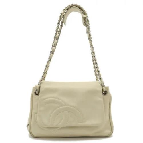 Chanel Vintage Pre-owned Laeder chanel-vskor Beige, Dam