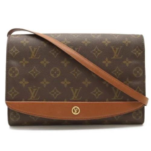 Louis Vuitton Vintage Pre-owned Canvas axelremsvskor Brown, Dam