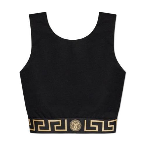 Versace Topp med logotyp Black, Dam