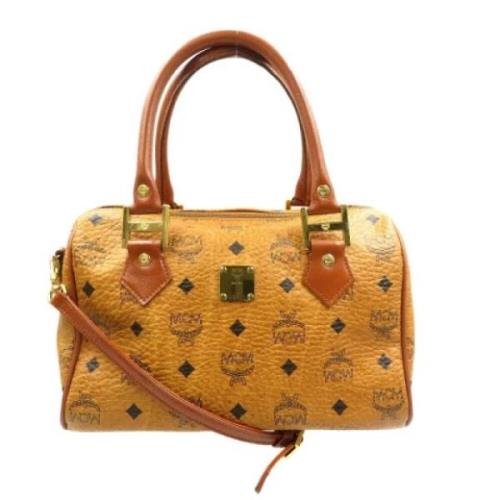 MCM Pre-owned Pre-owned Tyg handvskor Brown, Dam