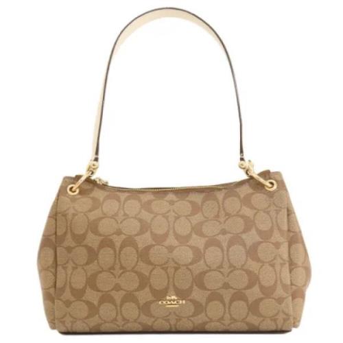 Coach Pre-owned Pre-owned Plast axelremsvskor Brown, Dam