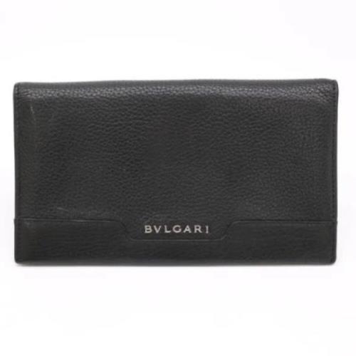 Bvlgari Vintage Pre-owned Laeder plnbcker Black, Herr