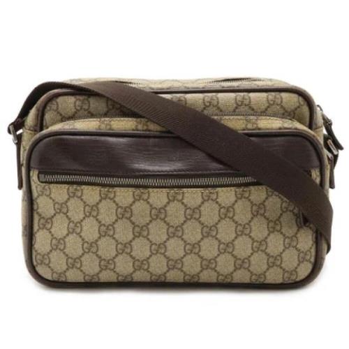 Gucci Vintage Pre-owned Canvas gucci-vskor Beige, Dam