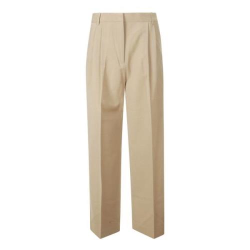 Róhe Brun Elegant Vida Ben Byxor Beige, Dam