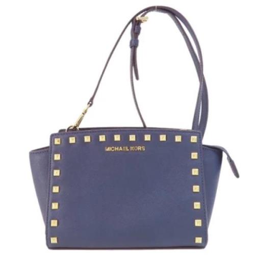 Michael Kors Pre-owned Pre-owned Plast axelremsvskor Blue, Dam