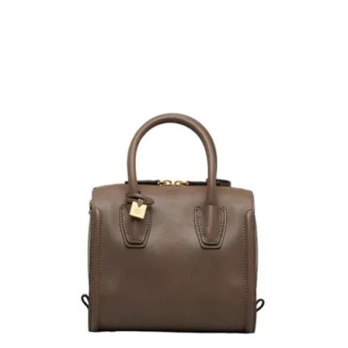 MCM Pre-owned Pre-owned Tyg handvskor Brown, Dam