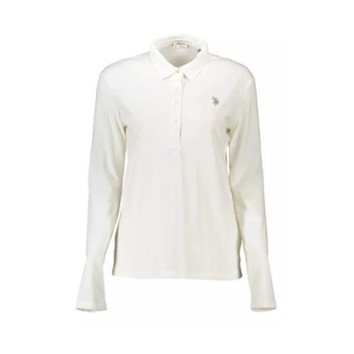 U.s. Polo Assn. Elegant Vit Polo Skjorta White, Dam