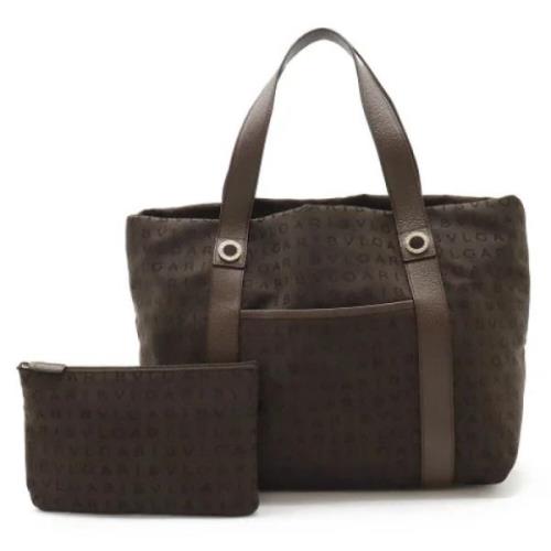 Bvlgari Vintage Pre-owned Canvas totevskor Brown, Dam