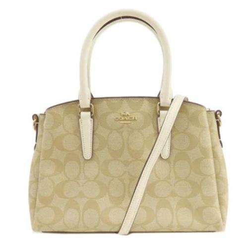 Coach Pre-owned Pre-owned Plast handvskor Beige, Dam