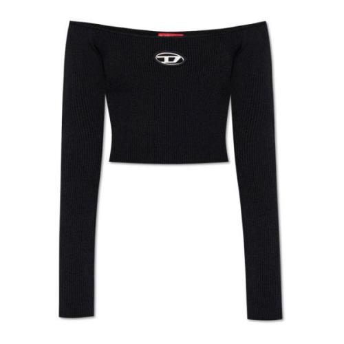 Diesel Sweater M-Vera-Ls Black, Dam