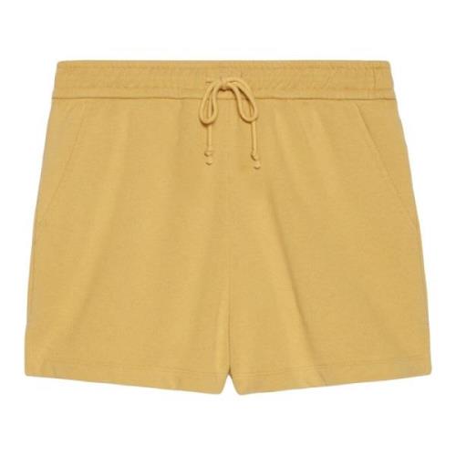 Gucci Begränsad upplaga Web Print bomullsshorts Yellow, Herr