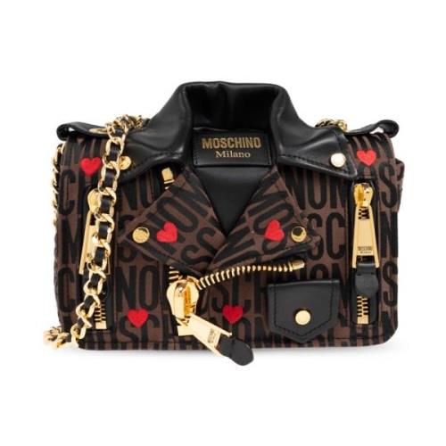 Moschino Axelväska med logotyp Multicolor, Dam