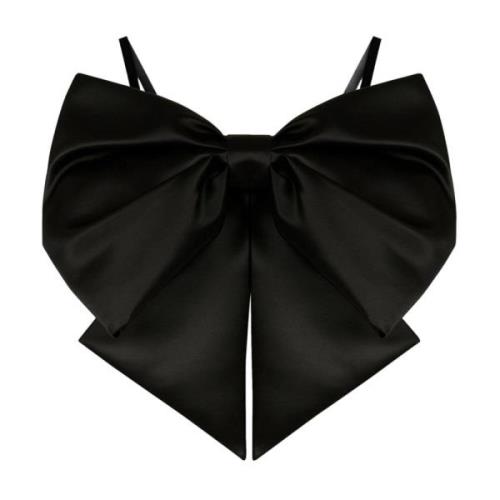 Nina Ricci Svart Satinbåge Bralette Black, Dam