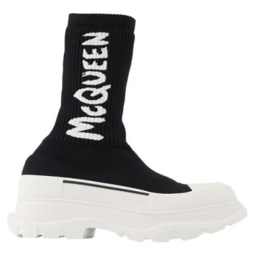 Alexander McQueen Tyg sneakers Black, Dam