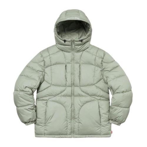 Supreme Vattenavvisande Quiltad Puffy Jacka Green, Herr