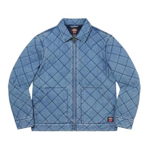 Supreme Quiltad Arbetsjacka Denim Limited Edition Blue, Herr