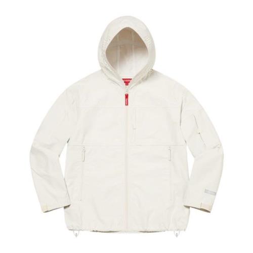 Supreme Begränsad upplaga Full Zip Facemask Jacket Beige, Herr