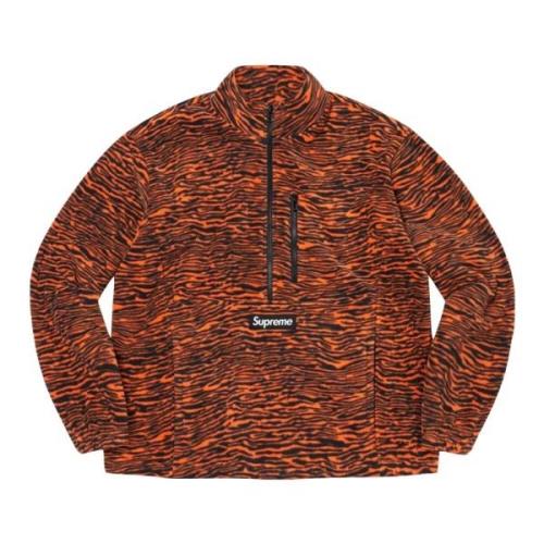 Supreme Begränsad upplaga Half Zip Pullover Tiger Brown, Herr