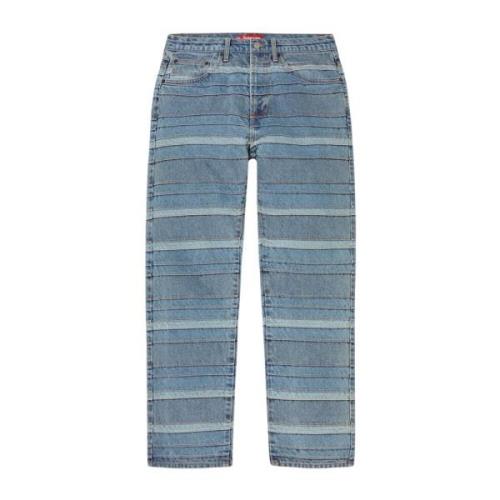 Supreme Lagerblå Denim Jeans Blue, Herr