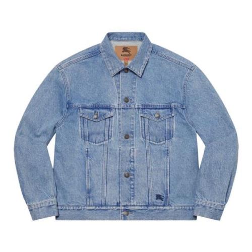 Supreme Begränsad upplaga Denim Trucker Jacket Blå Blue, Herr