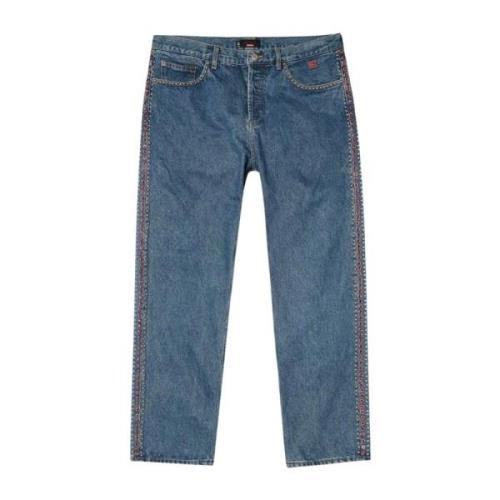 Supreme Begränsad upplaga Studded Regular Jean Blå Blue, Herr