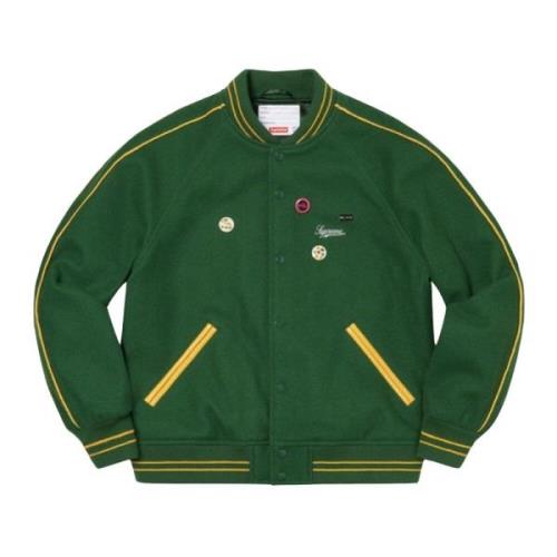 Supreme Varsity Jacket Limited Edition Dark Green Green, Herr