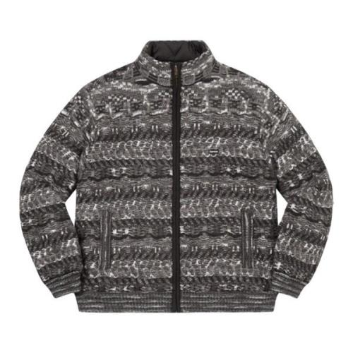 Supreme Begränsad Upplaga Reversibel Stickad Jacka Svart Black, Herr