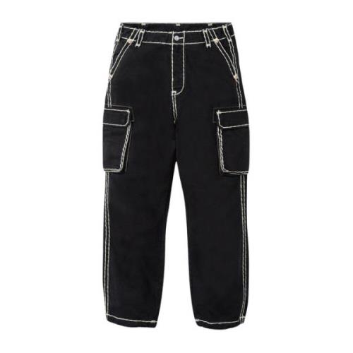 Supreme Begränsad upplaga Denim Cargo Pant Svart Black, Dam