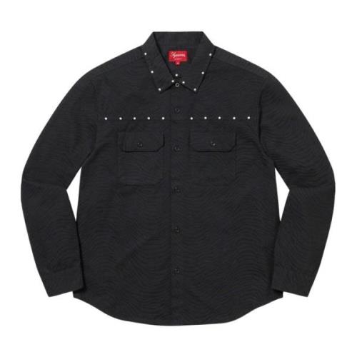 Supreme Studded Work Shirt Black Limited Edition Black, Herr