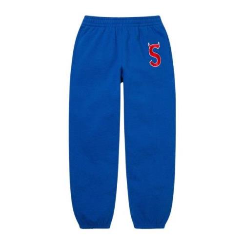 Supreme Begränsad upplaga S Logo Sweatpant Fw22 Blue, Herr