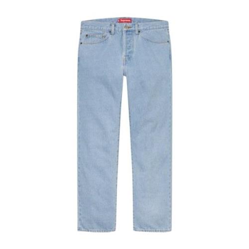 Supreme Stone Washed Slim Jean Indigo Blue, Herr