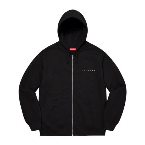 Supreme Svart Globe Dragkedja Hoodie Begränsad Upplaga Black, Herr