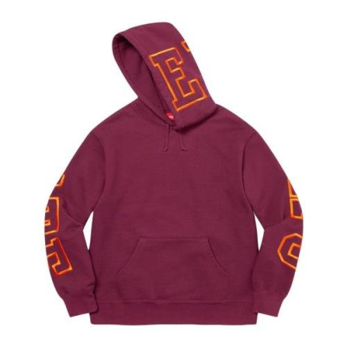 Supreme Burgundy State Hooded Sweatshirt Limited Edition Red, Herr